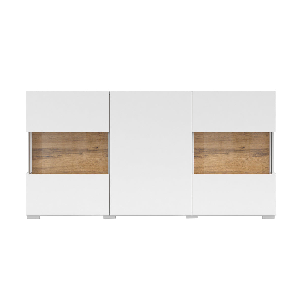 Buffet 3 portes Glora Blanc - vue 2