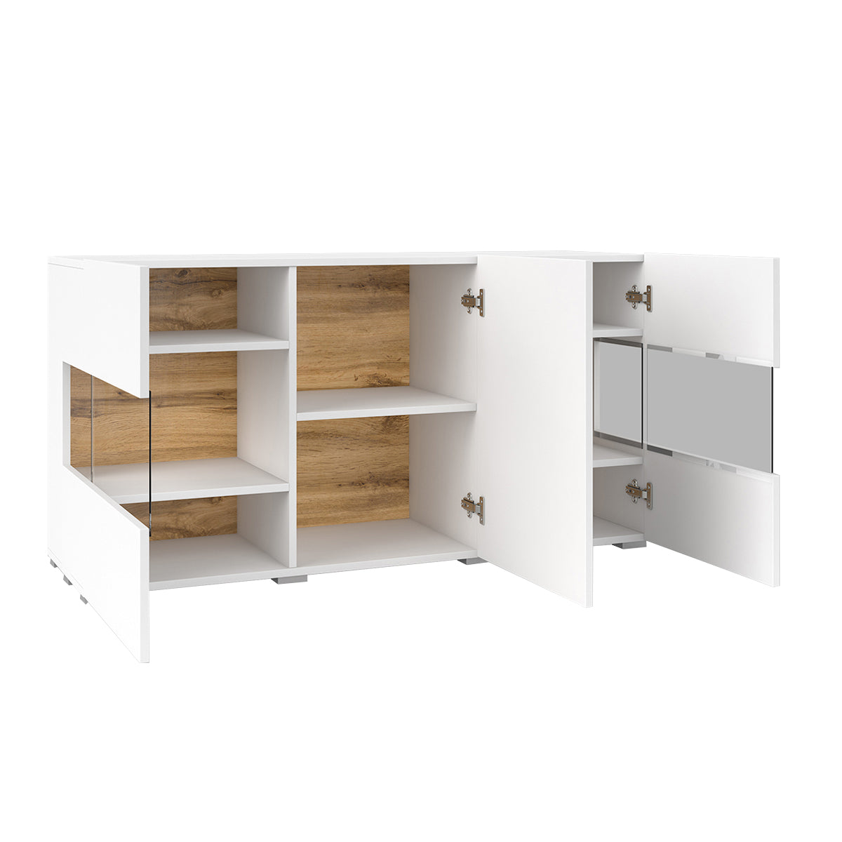 Buffet 3 portes Glora Blanc - vue 3