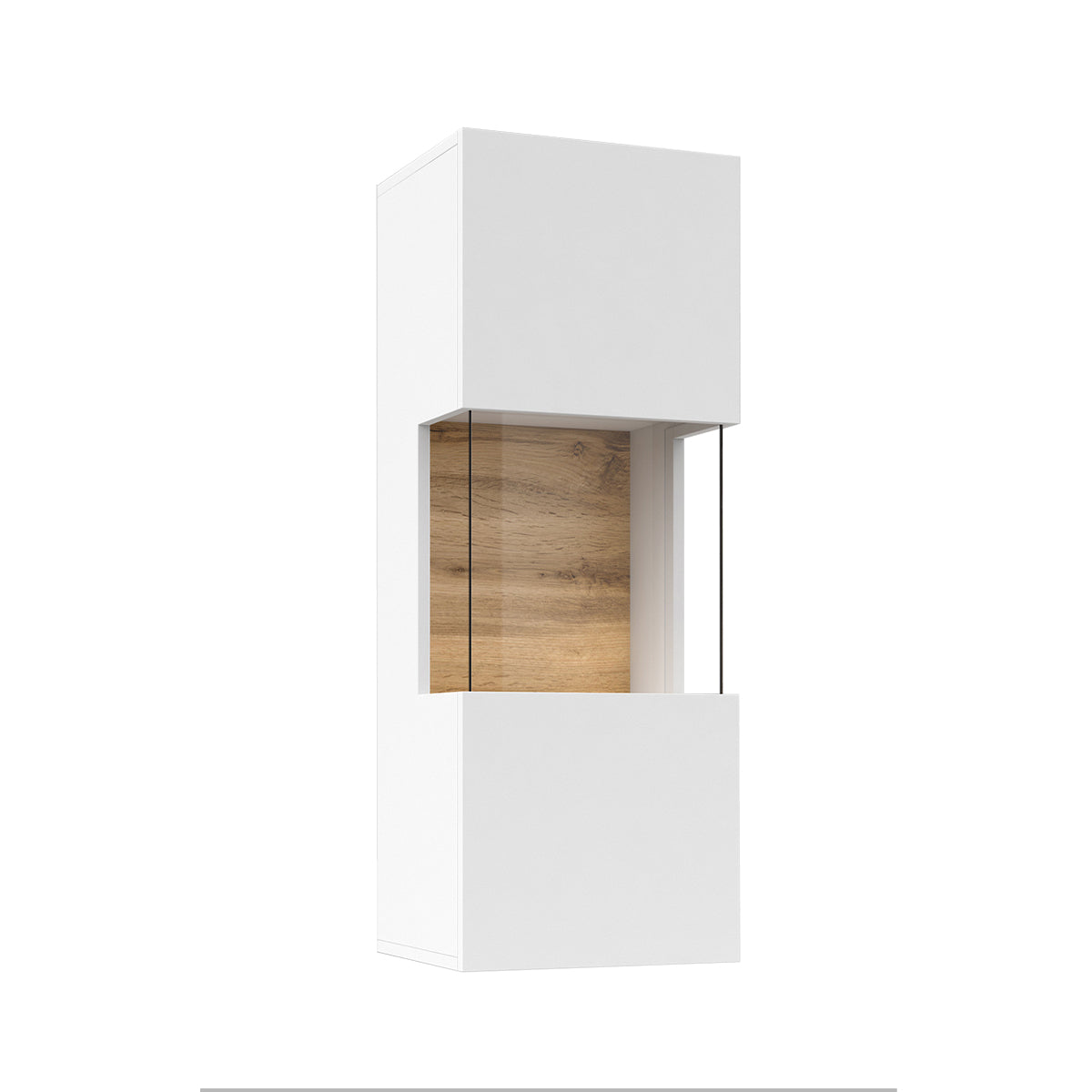 Vitrine murale 1 porte Glora Blanc