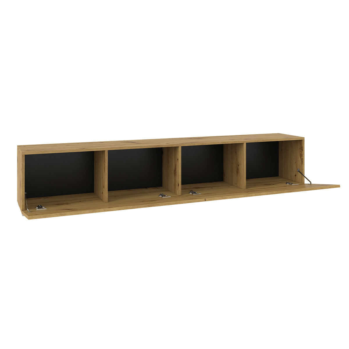 Meuble TV 2 portes 180 cm Glora Bois - vue 3