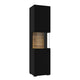 Vitrine 1 porte Glora Noir et Bois