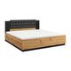 Lit 140x200 sommier inclus Alec Bois et Noir