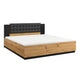 Lit 160x200 sommier inclus Alec Bois et Noir