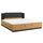 Lit 180x200 sommier inclus Alec Bois et Noir