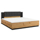 Lit 180x200 sommier inclus Alec Bois et Noir
