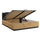 Lit coffre 160x200 sommier inclus Alec Bois et Noir