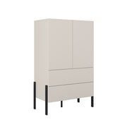Armoire 2 portes 2 tiroirs Bérénice Cachemire