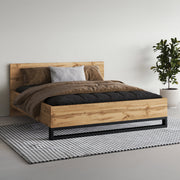 Lit 160x200 sommier inclus Eden Bois et Noir - vue 2