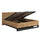 Lit coffre 160x200 sommier inclus Eden Bois et Noir