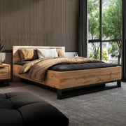 Lit coffre 160x200 sommier inclus Eden Bois et Noir - vue 4