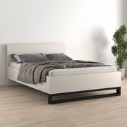 Lit 160x200 sommier inclus Eden Cachemire et Noir - vue 3