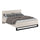 Lit 180x200 sommier inclus Eden Cachemire et Noir