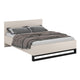 Lit 180x200 sommier inclus Eden Cachemire et Noir