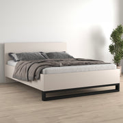 Lit 180x200 sommier inclus Eden Cachemire et Noir - vue 3