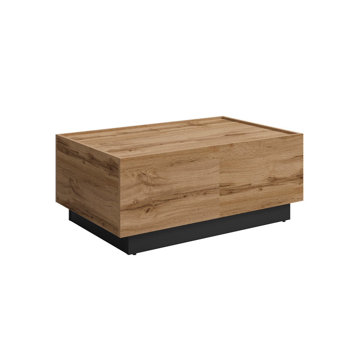 Table basse ouvrante Ekko Bois et Noir