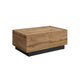 Table basse ouvrante Ekko Bois et Noir