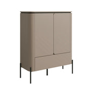 Buffet haut 2 portes 1 tiroir Junon Taupe
