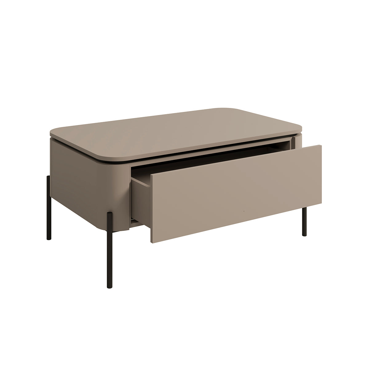 Table basse 1 tiroir Junon Taupe - vue 2