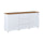 Buffet 2 portes 3 tiroirs Liko Blanc et Bois