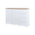 Buffet 2 portes 4 tiroirs Liko Blanc et Bois