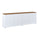 Buffet 4 portes Liko Blanc et Bois