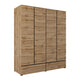 Armoire 4 portes 2 tiroirs Lilia Bois