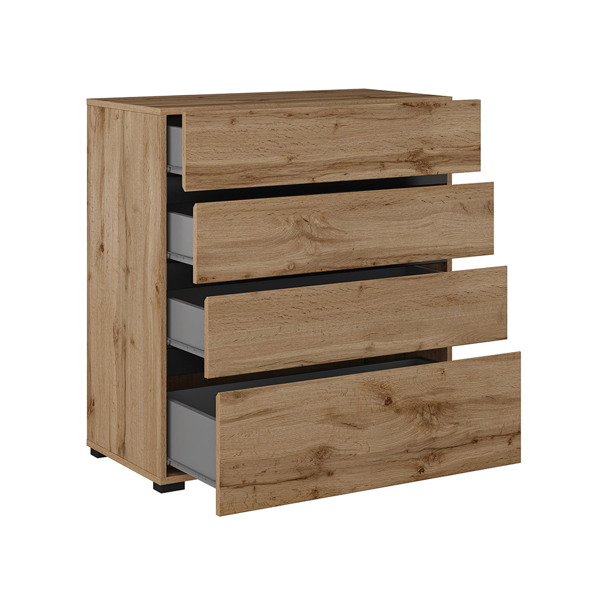Commode 4 tiroirs Lilia Bois - vue 2