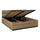 Lit coffre 160x200 sommier inclus Lilia Bois