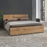 Lit coffre 180x200 sommier inclus Lilia Bois - vue 4