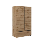Petite armoire 2 portes 1 tiroir Lilia Bois