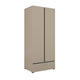 Armoire 2 portes 1 tiroir Lilia Taupe