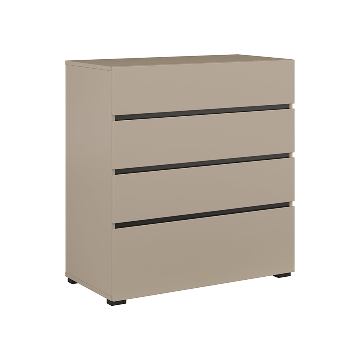 Commode 4 tiroirs Lilia Taupe
