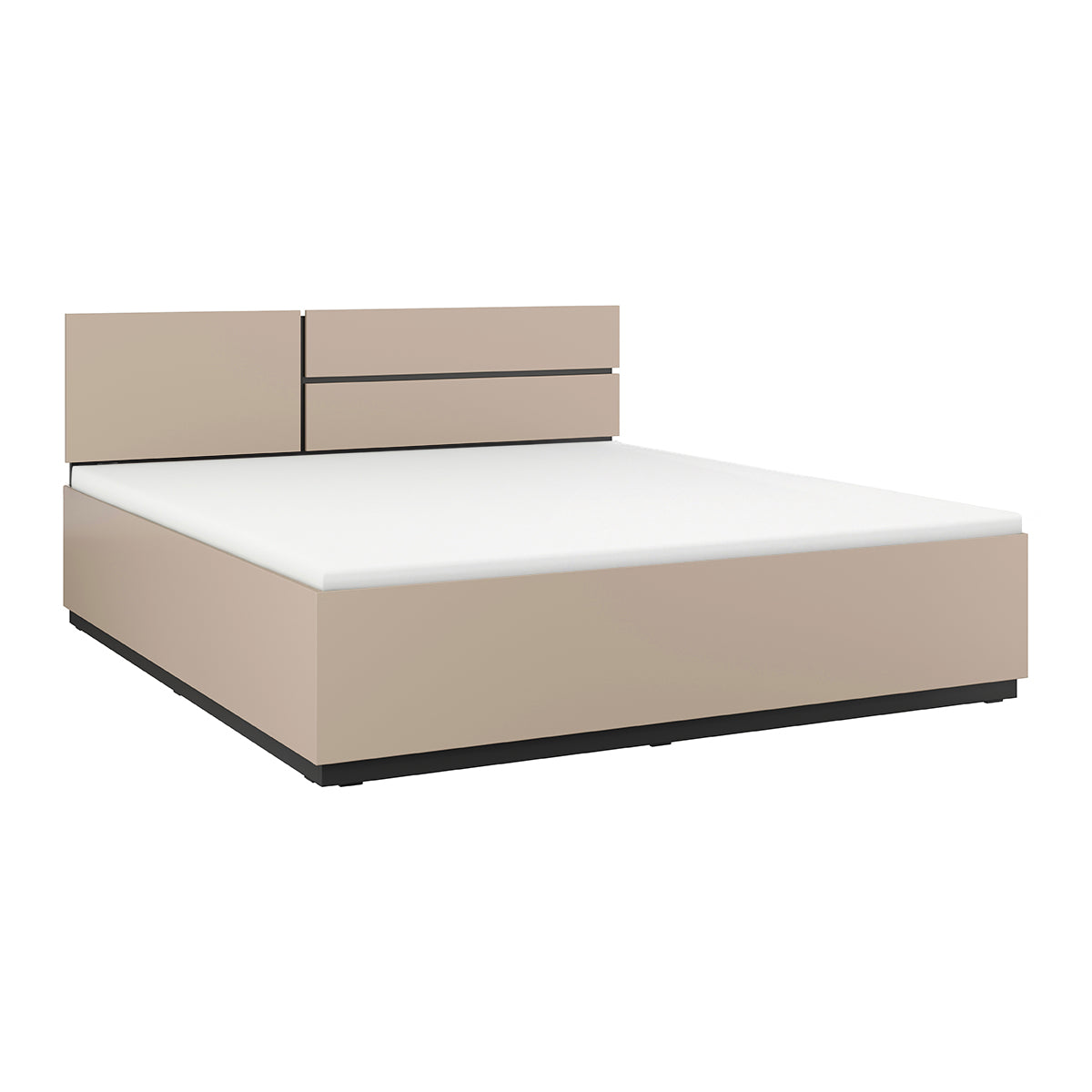 Lit 180x200 sommier inclus Lilia Taupe