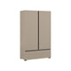 Petite armoire 2 portes 1 tiroir Lilia Taupe