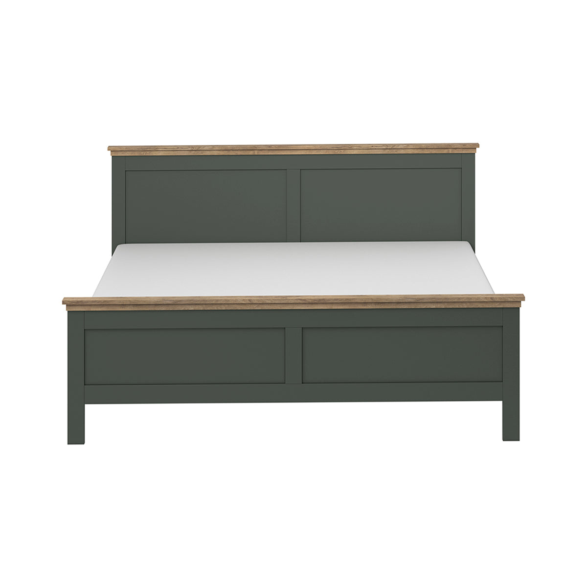Lit 140x200 sommier inclus Martin Vert et Bois - vue 2