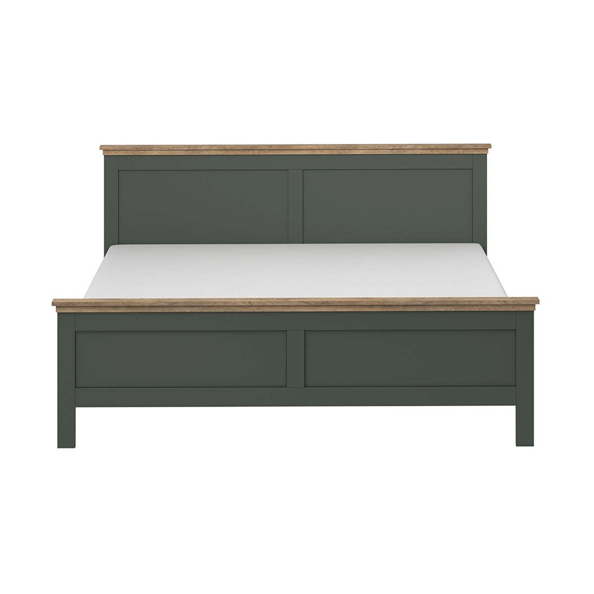 Lit 160x200 sommier inclus Martin Vert et Bois - vue 2
