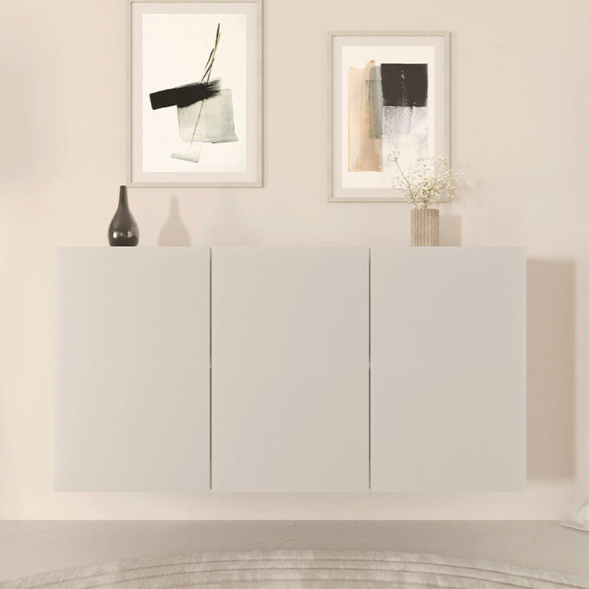 Buffet mural 3 portes Idao Blanc - vue 6