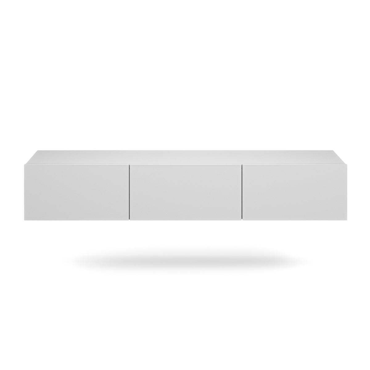 Meuble TV mural 3 portes 180 cm Idao Blanc - vue 3