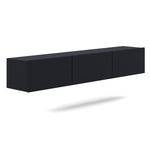 Meuble TV mural 3 portes 180 cm Idao Noir