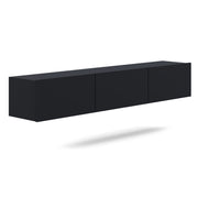 Meuble TV mural 3 portes 180 cm Idao Noir
