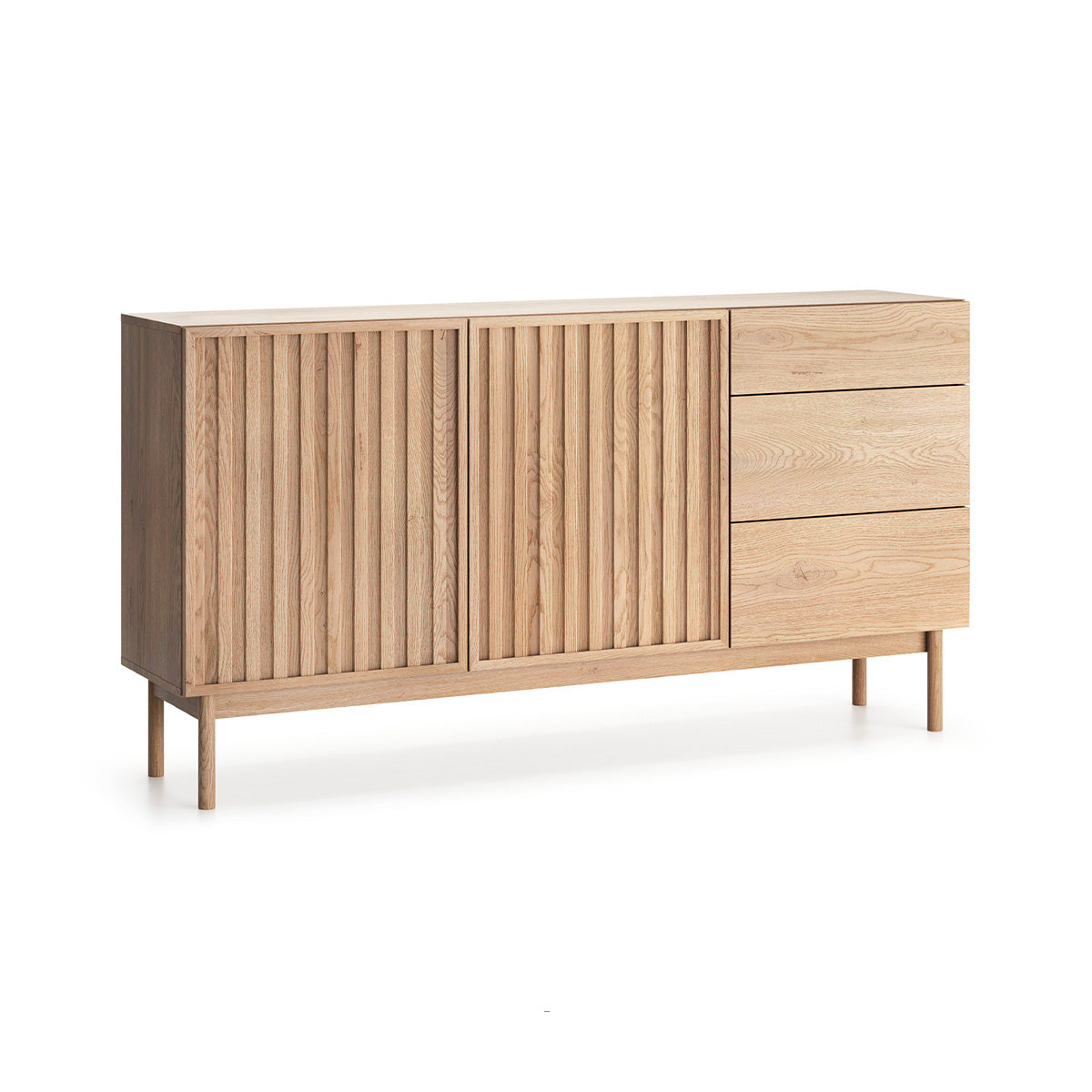 Buffet 2 portes 3 tiroirs Idor Bois