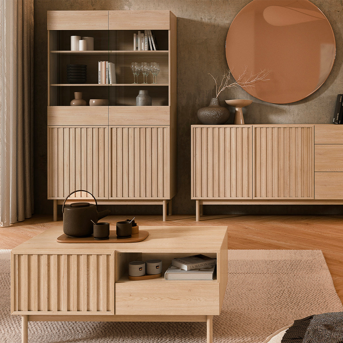 Table basse 4 portes Idor Bois - vue 4
