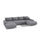 Canapé U 5 places convertible coffre Jonas Gris foncé