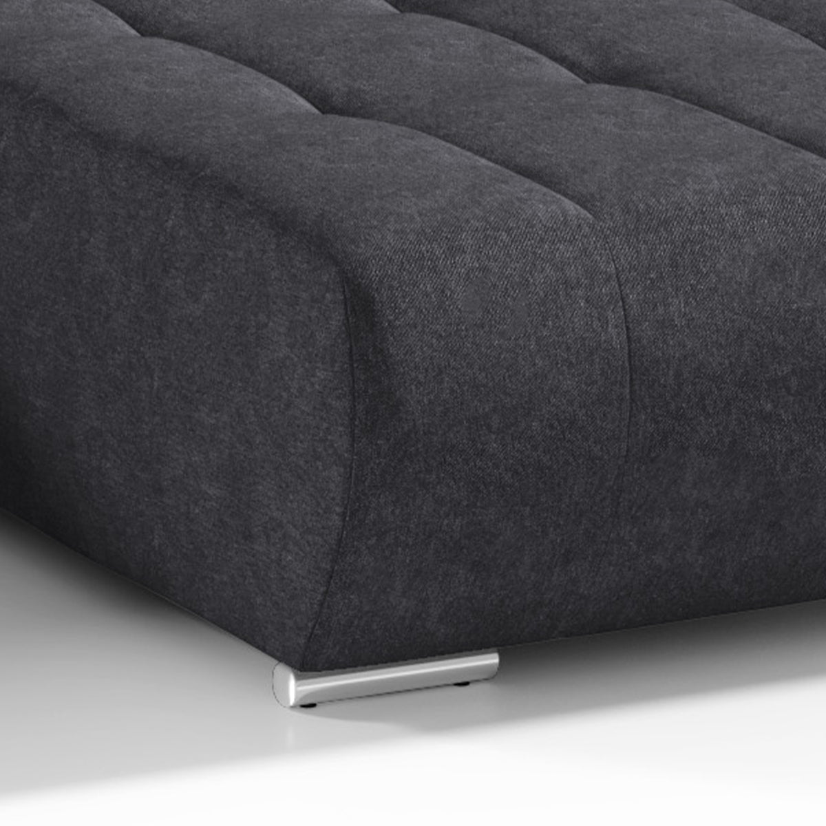 Canapé U 5 places convertible coffre Jonas Gris anthracite - vue 5