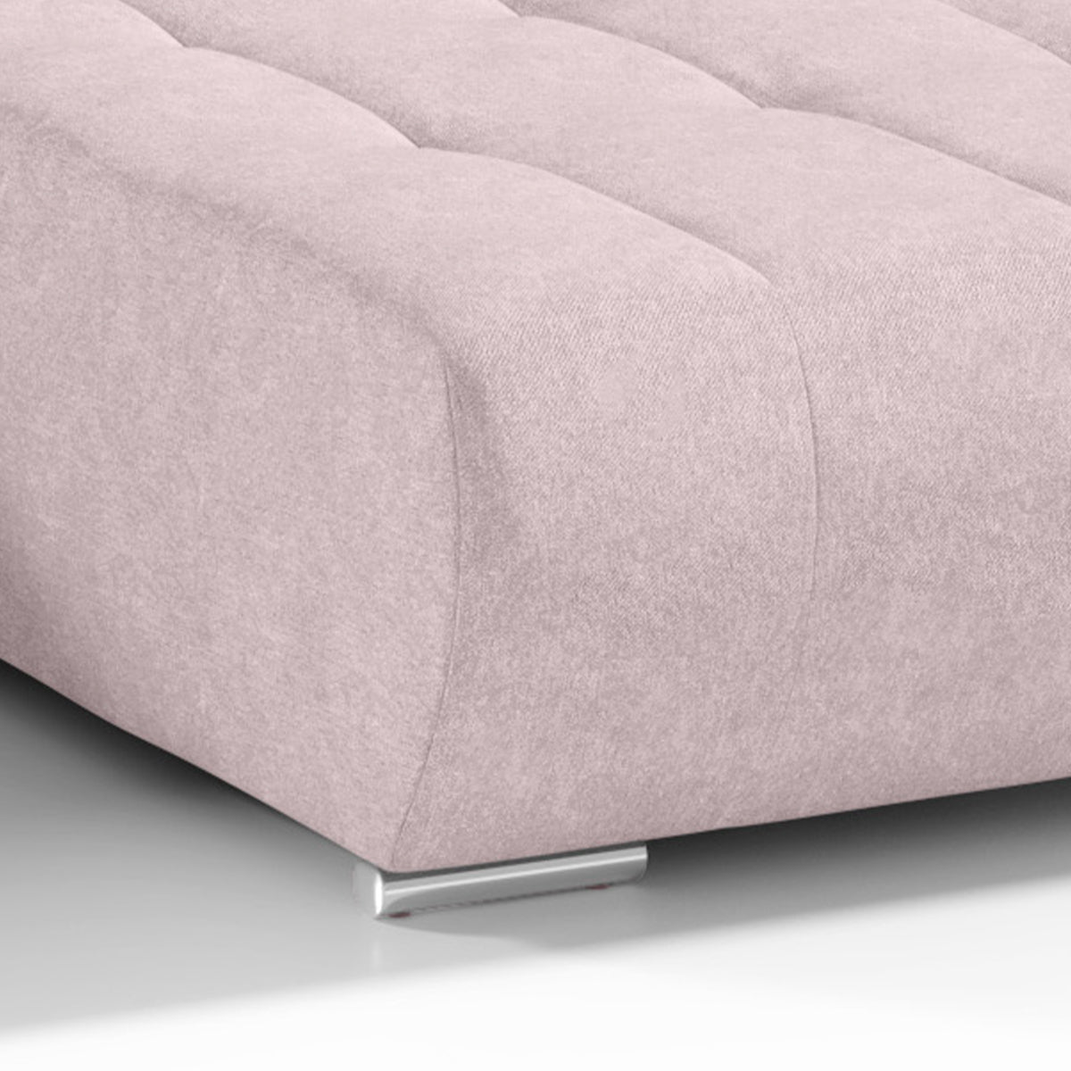 Canapé U 5 places convertible coffre Jonas Rose - vue 4