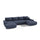 Canapé U 5 places convertible coffre Jonas Bleu Marine