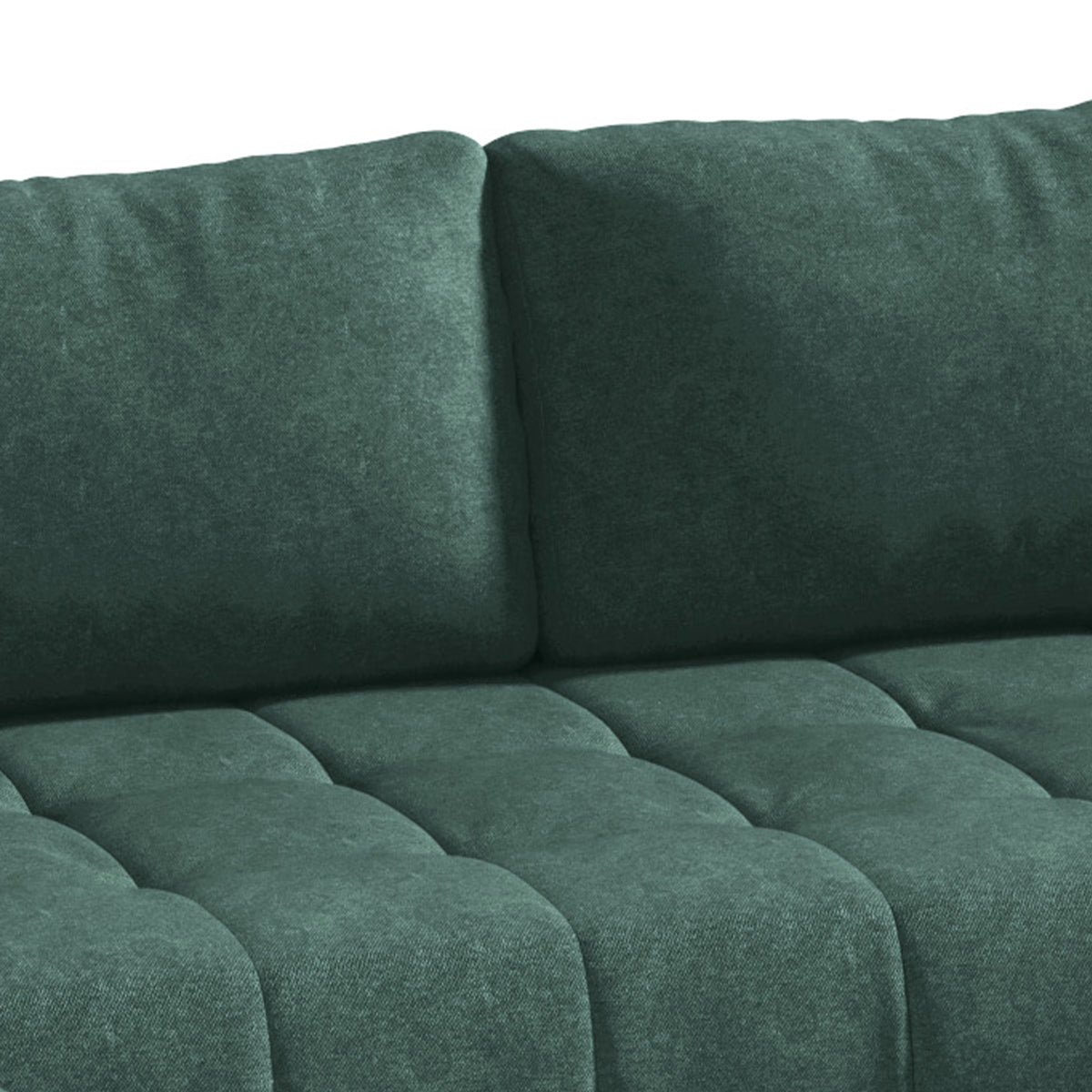 Canapé U 5 places convertible coffre Jonas Vert - vue 3