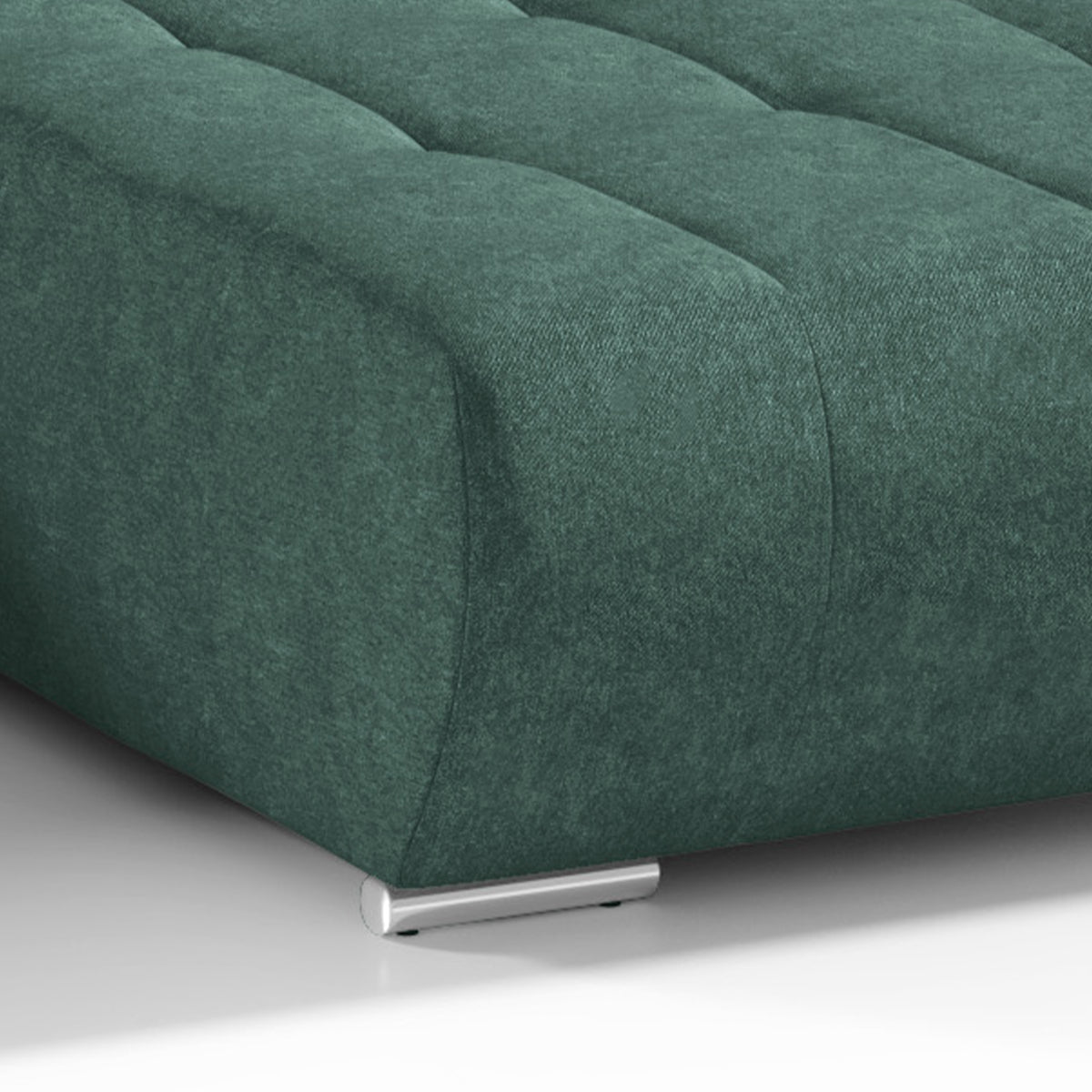 Canapé U 5 places convertible coffre Jonas Vert - vue 4
