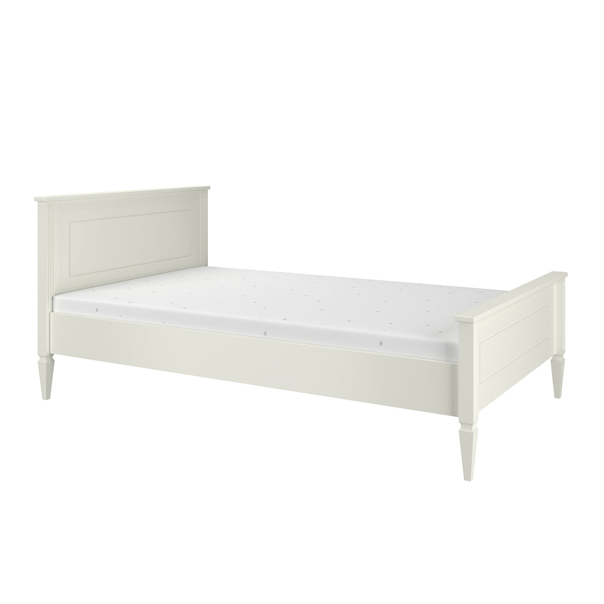 Lit 120x200 sommier inclus Bellamy Ines Blanc