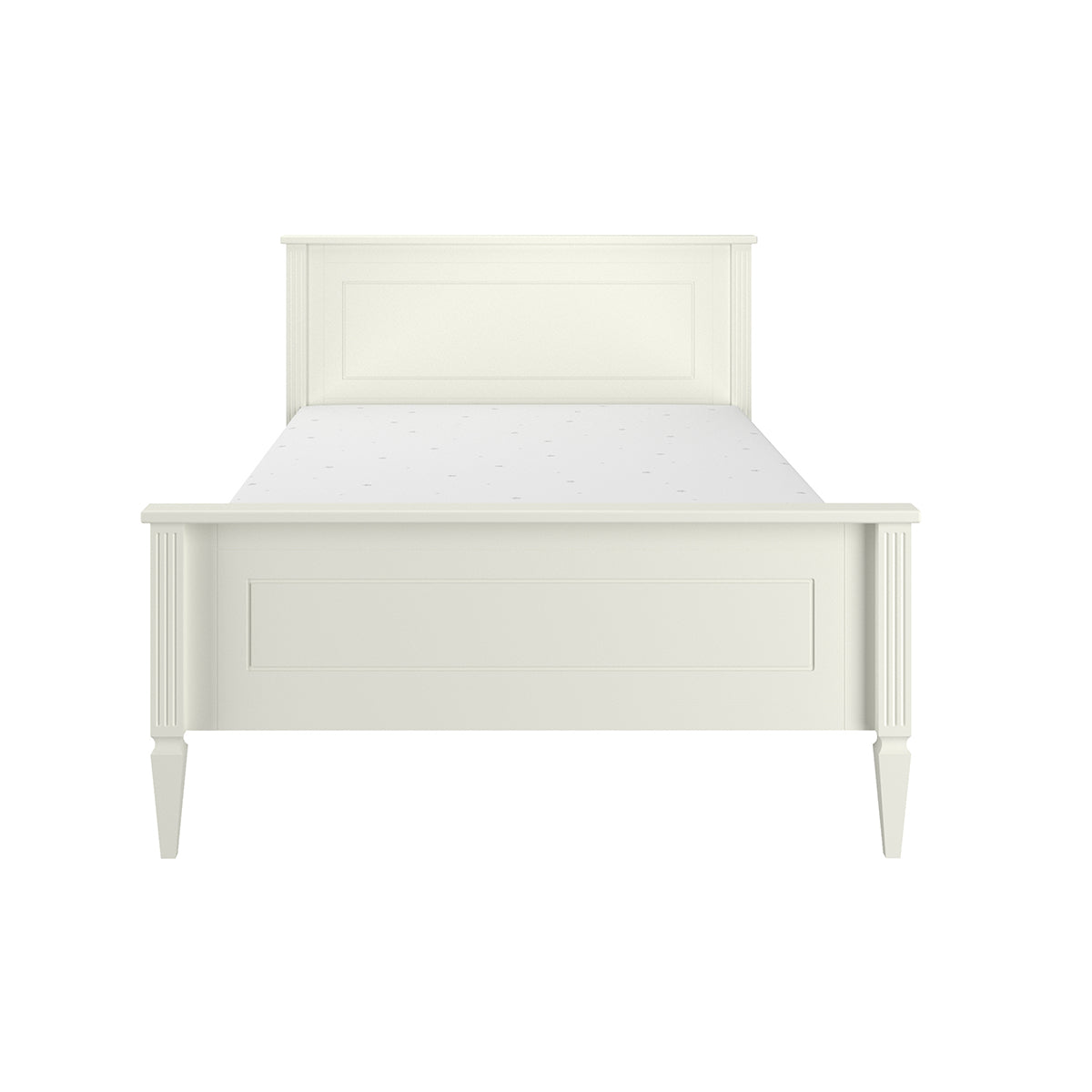 Lit 120x200 sommier inclus Bellamy Ines Blanc - vue 2